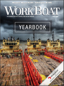 Cover of WorkBoat magazine's Yearbook issue.