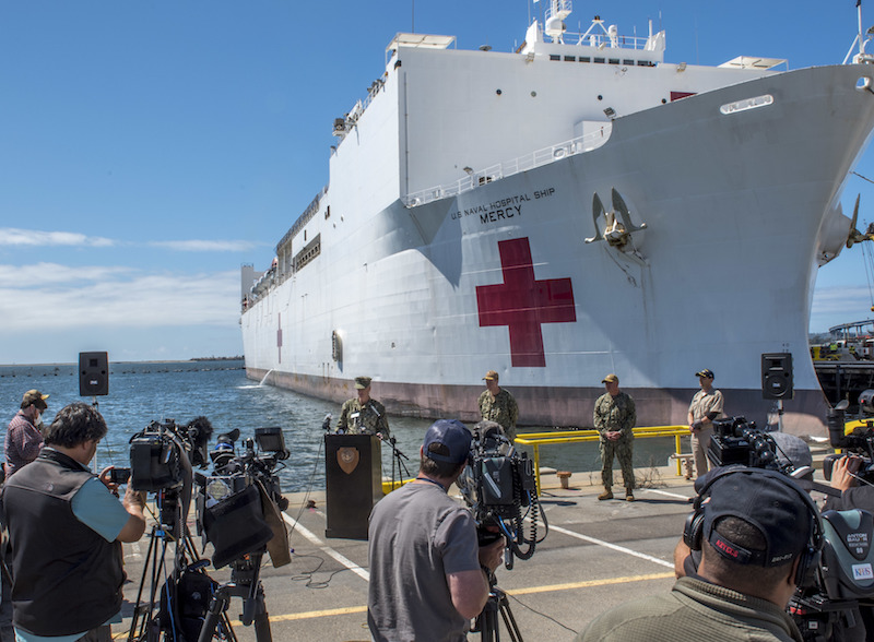 USNS Mercy hosts press conference