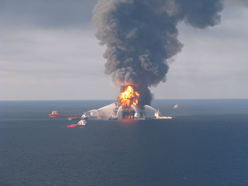 U.S. Coast Guard Responds to Deepwater Horizon Explosion