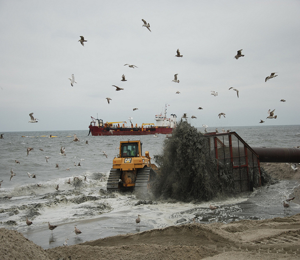 Beach replenishment in NJ 2013 post Sandy ACE photo